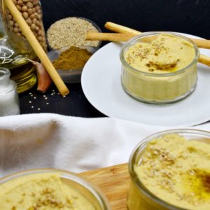 SavouréO vous propose : Houmous/agrumes – A partager en 3 bols - 100% Bio